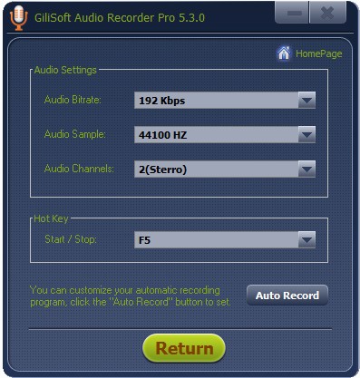 GiliSoft Audio Recorder Pro 5.3.0