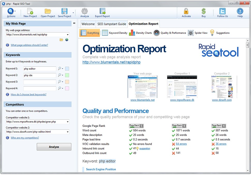 Blumentals Rapid SEO Tool 1.5.0.9