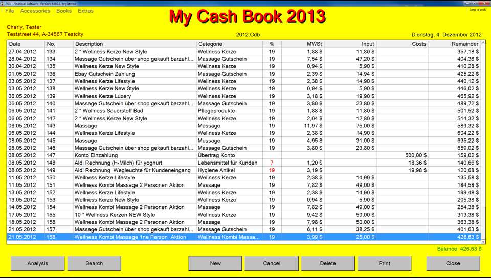 FGS Cashbook 6.0.2.2 Multilanguage