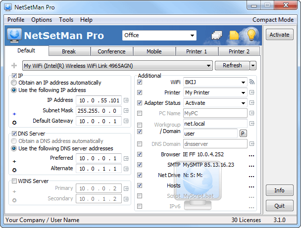 NetSetMan Pro 4.7.1 Multilingual