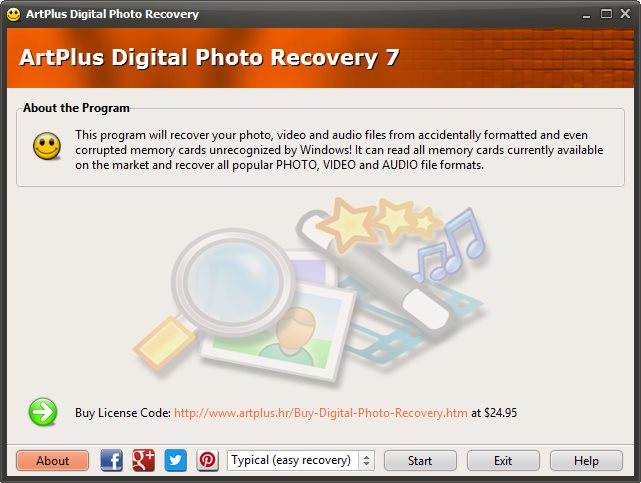 ArtPlus Digital Photo Recovery 7.0.9.164 + Portable