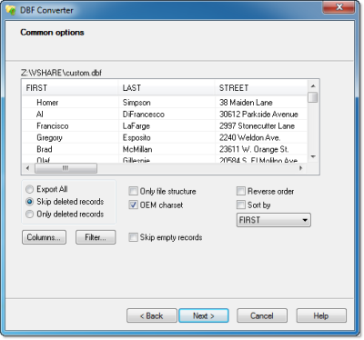 DBF Converter 5.25