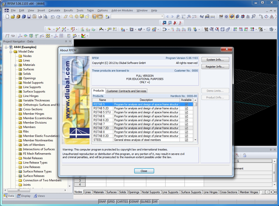 Dlubal RFEM 5.06