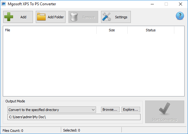 Mgosoft XPS To PS Converter 7.1.7