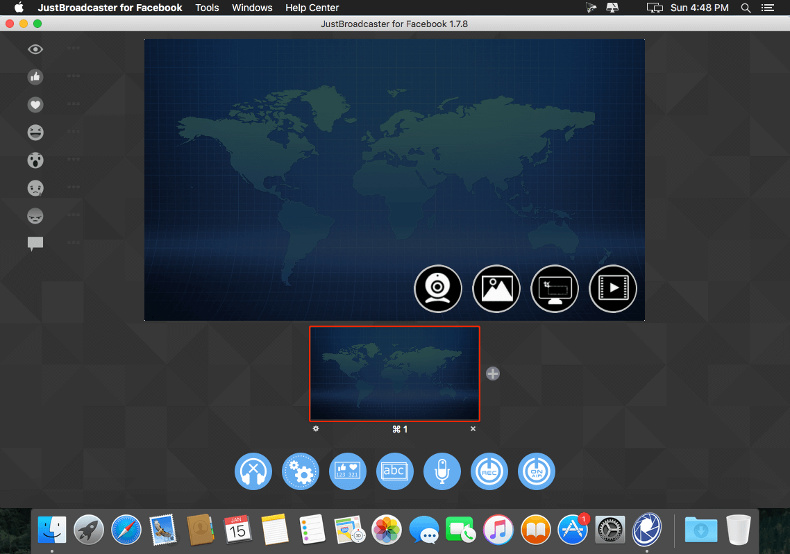 JustBroadcaster for Facebook 1.8.1 Mac OS X