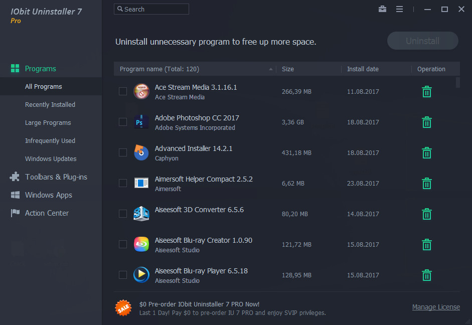 IObit Uninstaller Pro 7.0.2.32 Multilingual + Portable