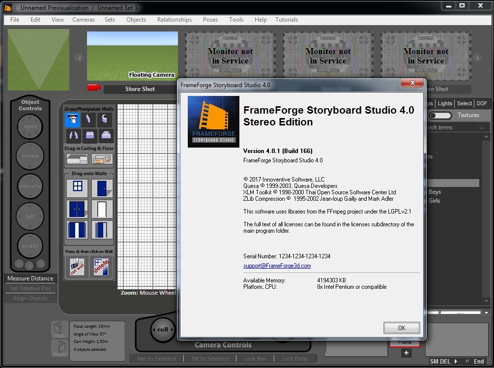 FrameForge Storyboard Studio 4.0.1 (Build 166) Stereo 3D