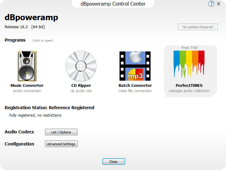 dBpoweramp Music Converter R16.5 Reference