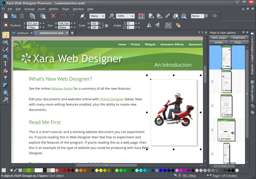 Xara Web Designer Premium 15.0.0.52288