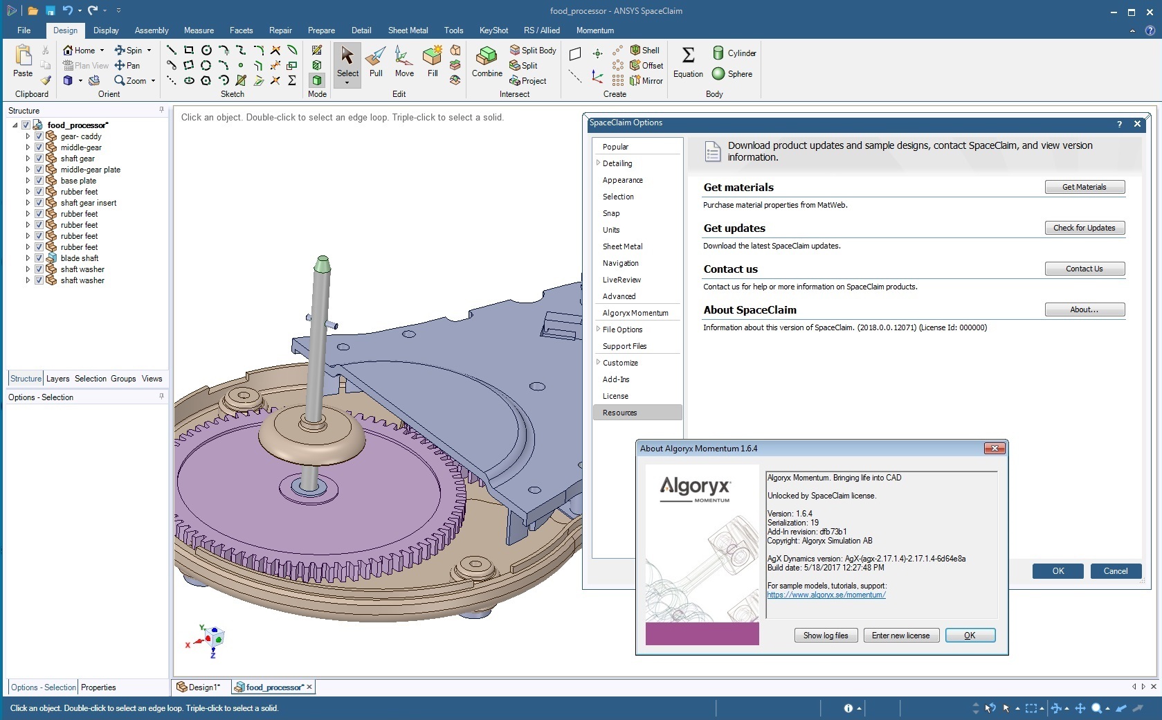 ANSYS SpaceClaim 2018.0 version 19.0