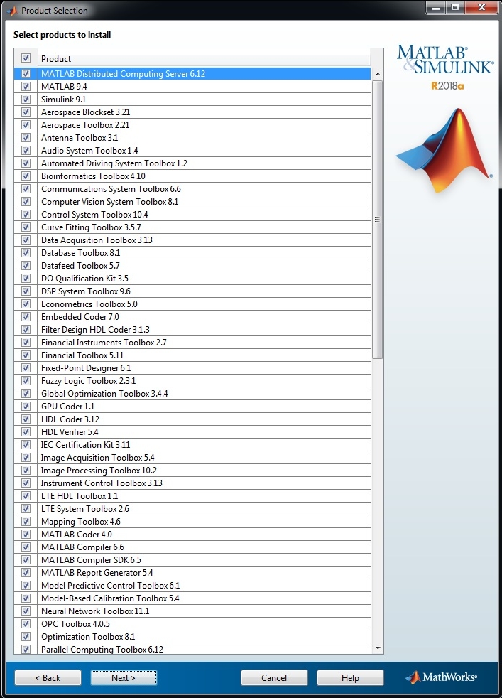 MathWorks MATLAB R2018a