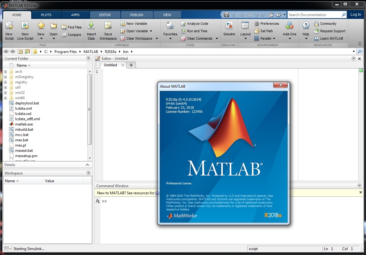 MathWorks MATLAB R2018a