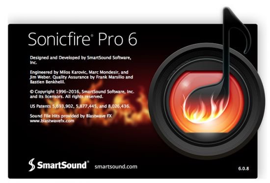 SmartSound SonicFire Pro 6.0.8 macOS