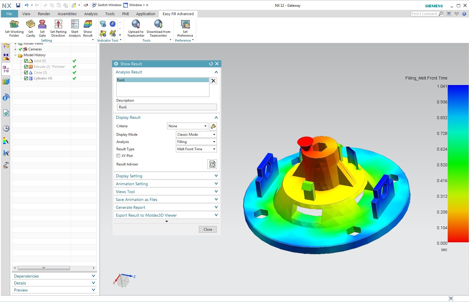 Mold Wizard Easy Fill Advanced 2.20180126 for NX 12.0