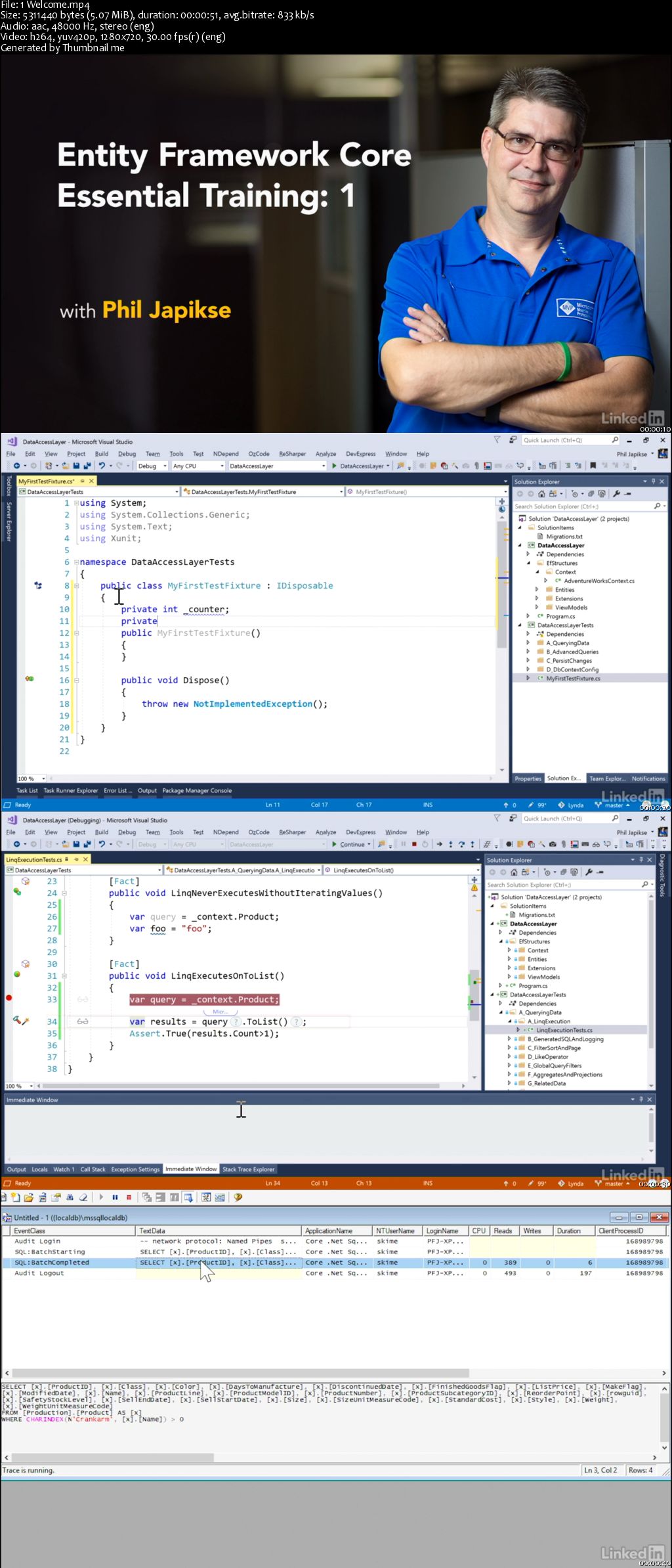 Entity Framework Core Essential Training: 1 (Updated)