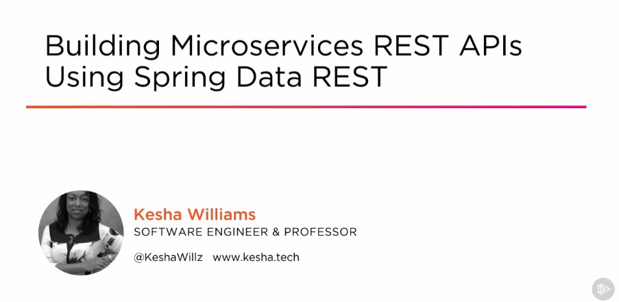 Building Microservices REST APIs Using Spring Data REST