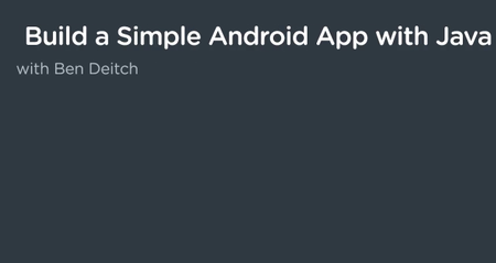 Build a Simple Android App with Java