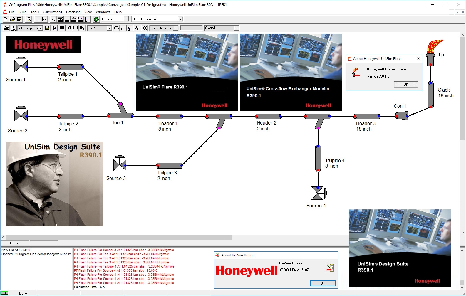 HONEYWELL UniSim Design Suite R390.1