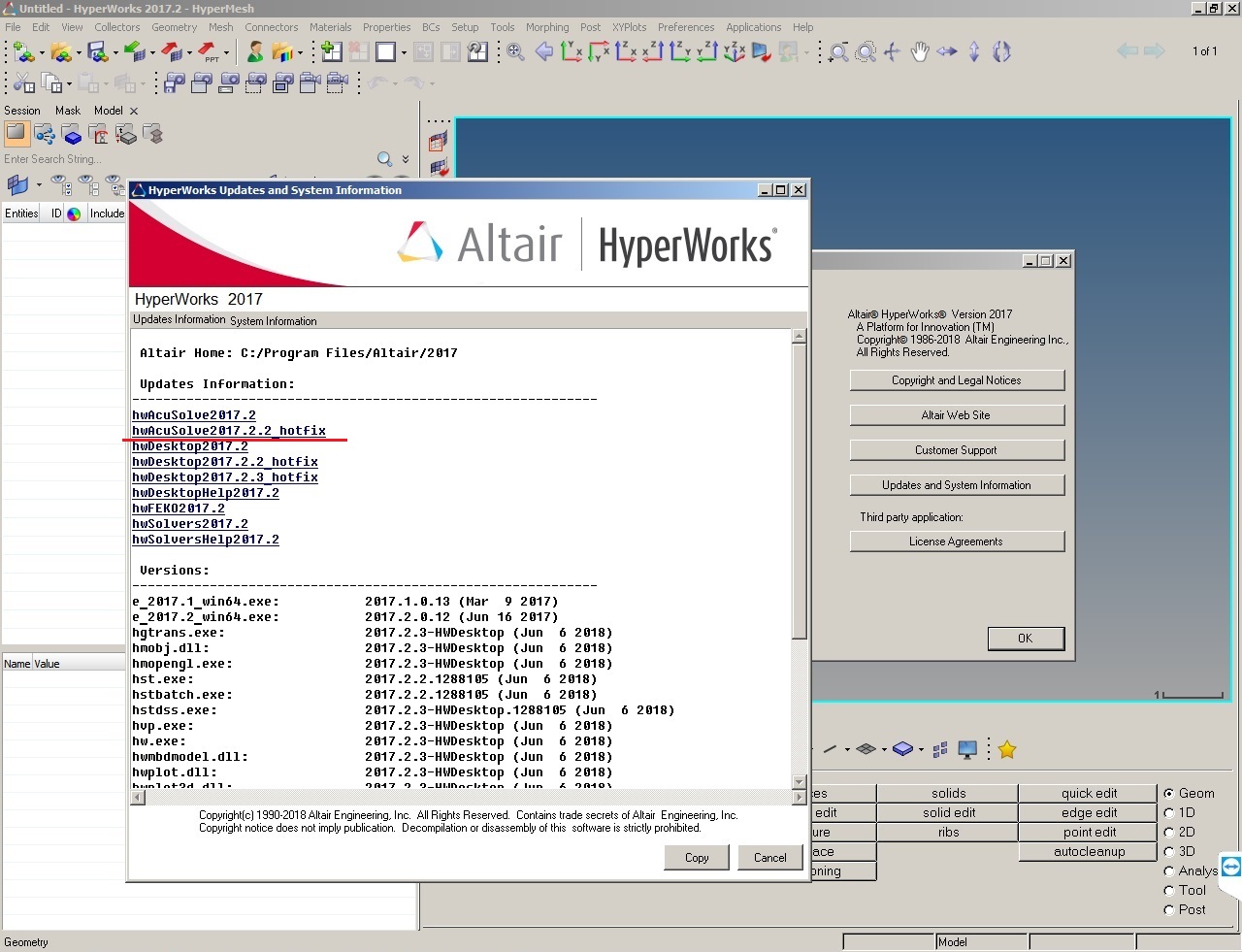 Altair HW AcuSolve 2017.2.2 Hotfix