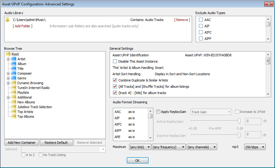 Illustrate dBpoweramp Asset UPnP Premium 6.1