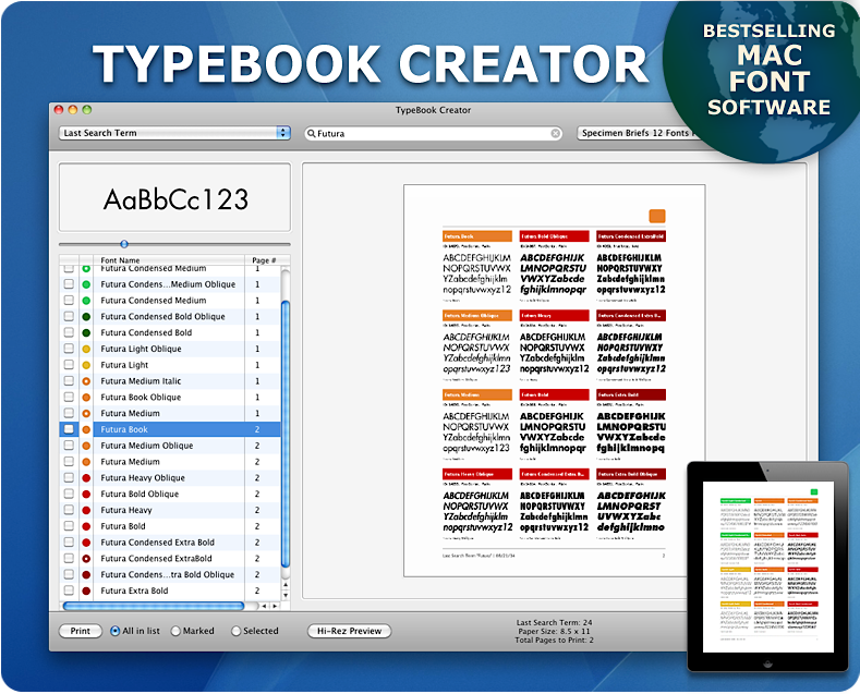 Veenix TypeBook Creator 6.1 macOS