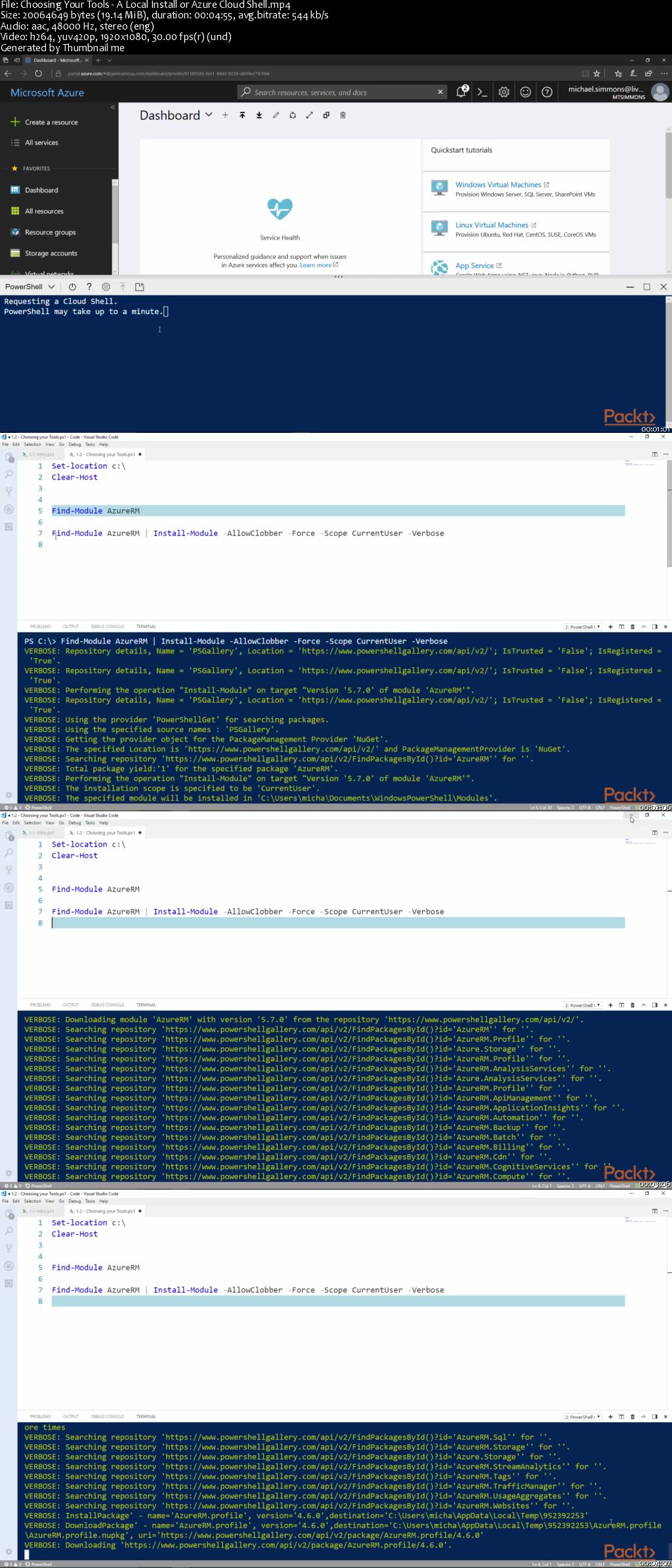 Azure PowerShell on the Cloud