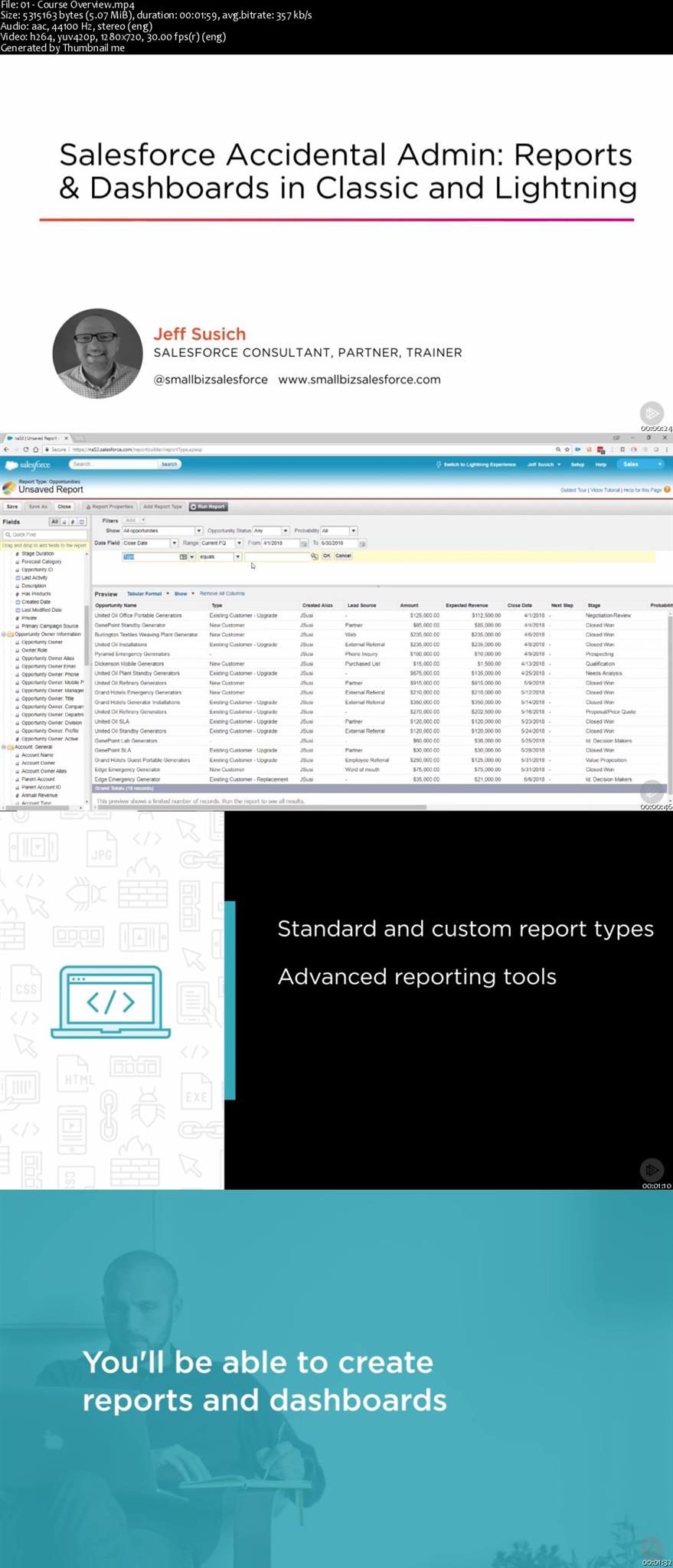 Salesforce Accidental Admin: Reports & Dashboards in Classic and Lightning