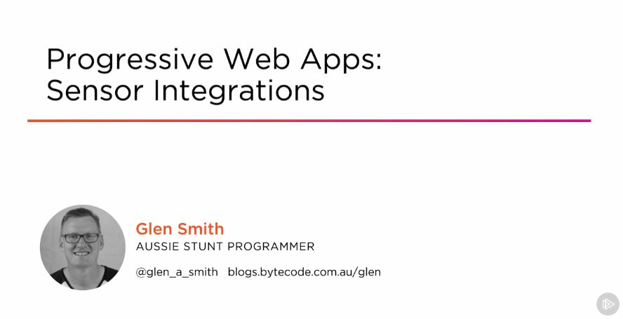 Progressive Web Apps: Sensor Integrations