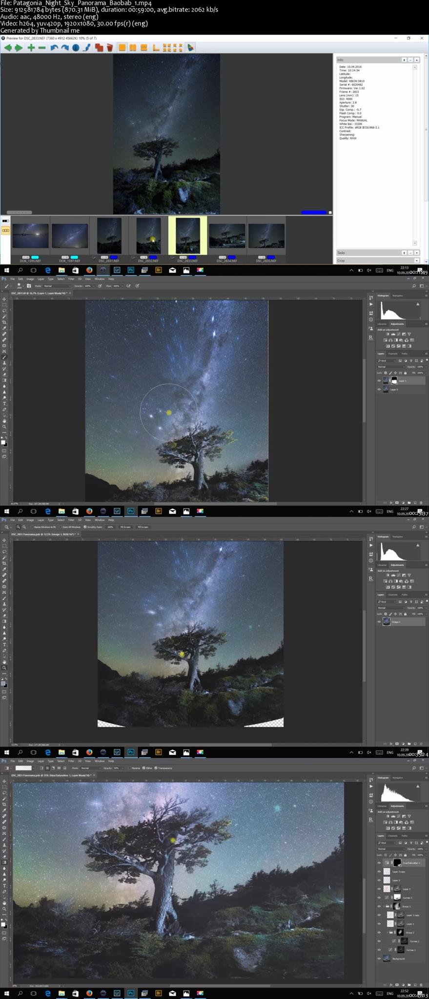 Daniel Kordan Photography - Patagonia Night Sky Panorama Baobab