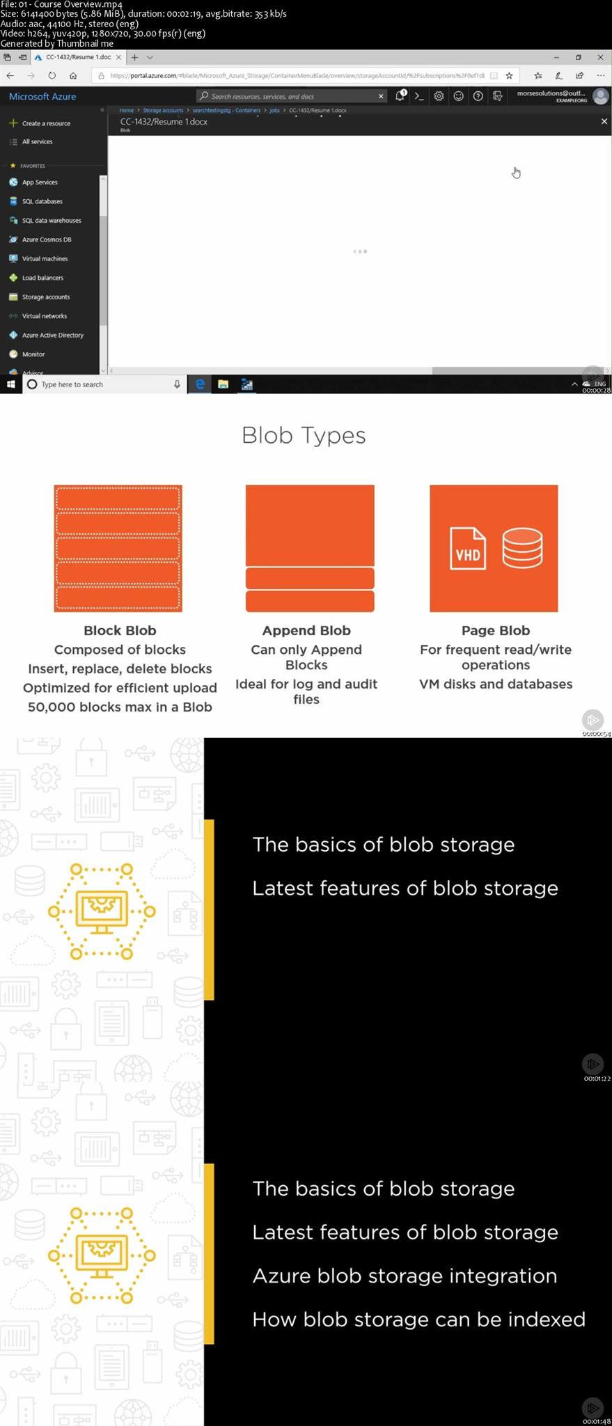 Configuring and Using Microsoft Azure Blob Storage