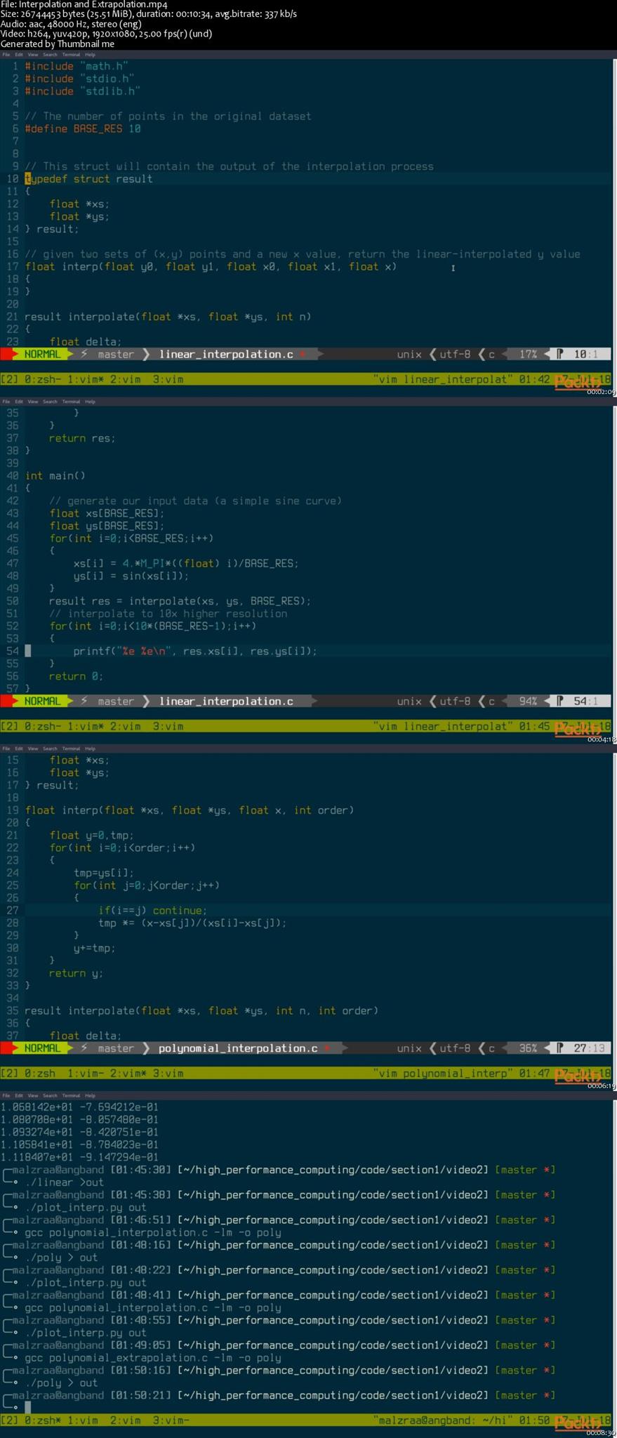 High Performance Scientific Computing with C