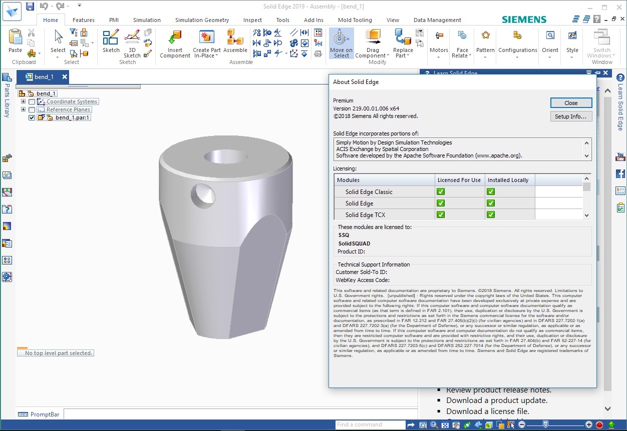 Siemens Solid Edge 2019 MP01 Update Only