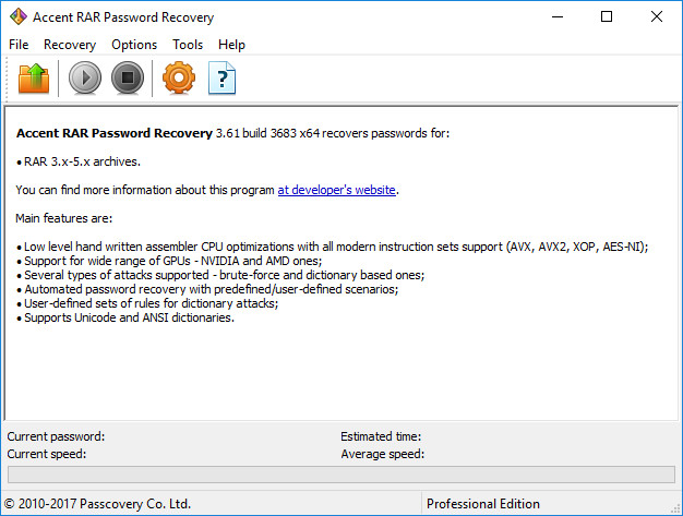 Accent RAR Password Recovery Professional 3.61 Build 3683 (x64) Multilingual