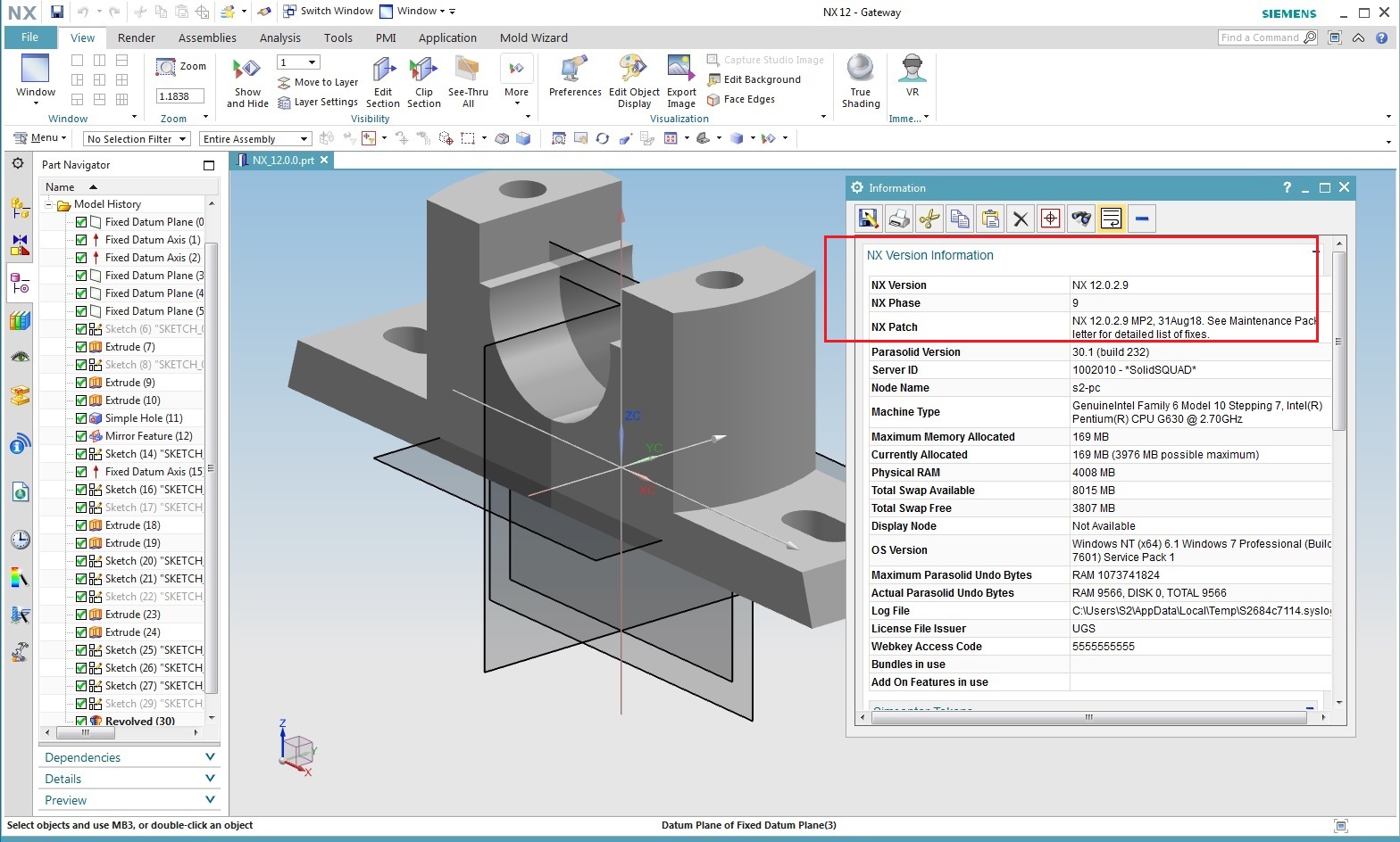 Siemens PLM NX 12.0.2 (NX 12.0 MR2) MP02 Update