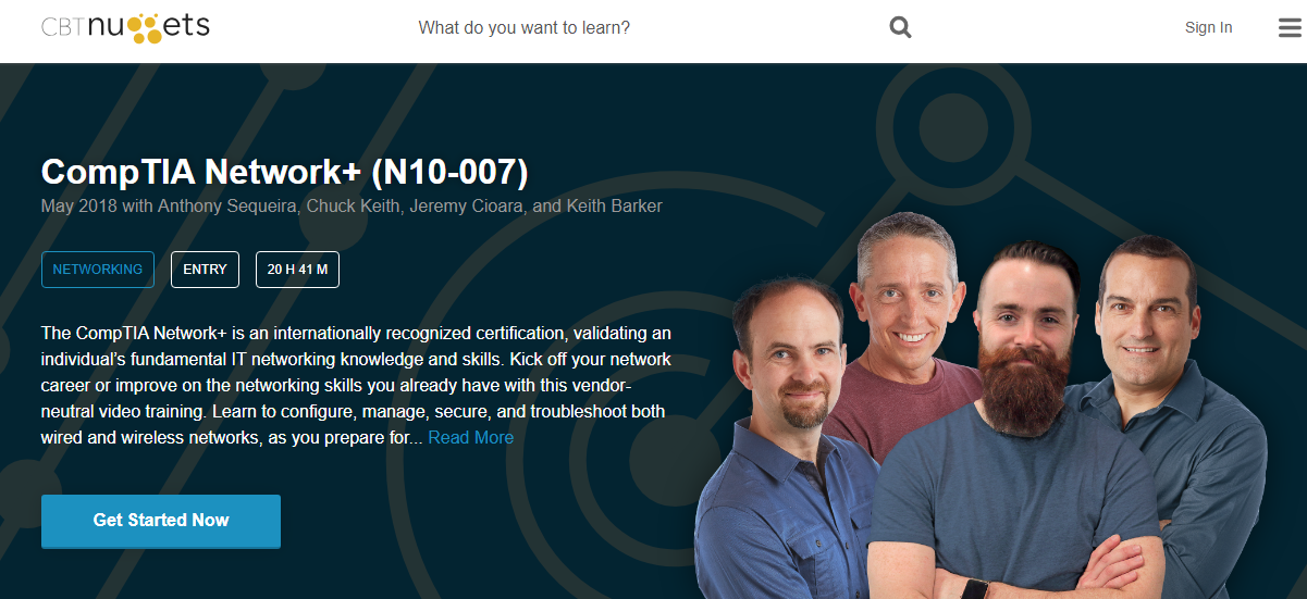 CBT Nuggets CompTIA Network+ (N10-007)