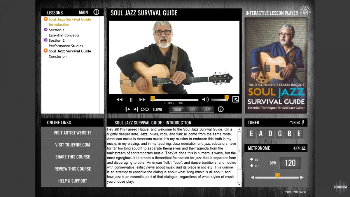 Truefire - Fareed Haque's Soul Jazz Survival Guide (2018) screenshot