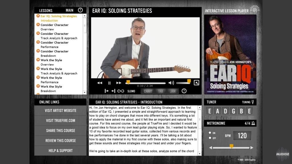 Truefire - Jon Herington's Ear IQ: Soloing Strategies (2018) screenshot