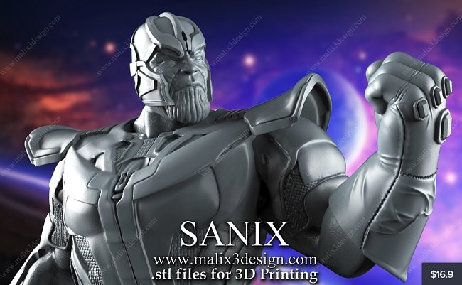 Cubebrush – Thanos 3D Print Model