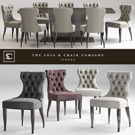 Guinea dining chair Langham Table Lugano