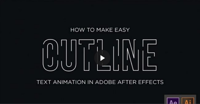 Skillshare – Easy Outline Text Animation in Adobe After Effects