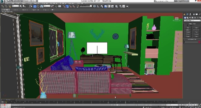 3DS Max, AutoCAD, Vray – Creating a Complete Interior Scene