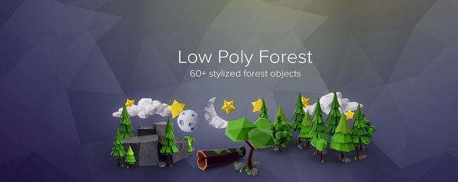 PixelSquid – Low Poly Forest Collection