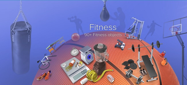 PixelSquid – Fitness Collection