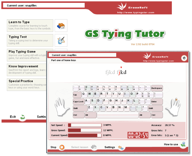 GS Typing Tutor 3.1 Build 0718