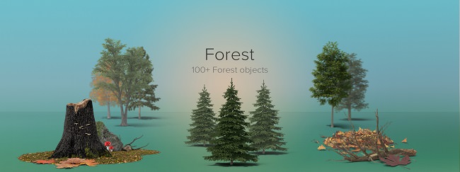 PixelSquid – Forest Details Collection