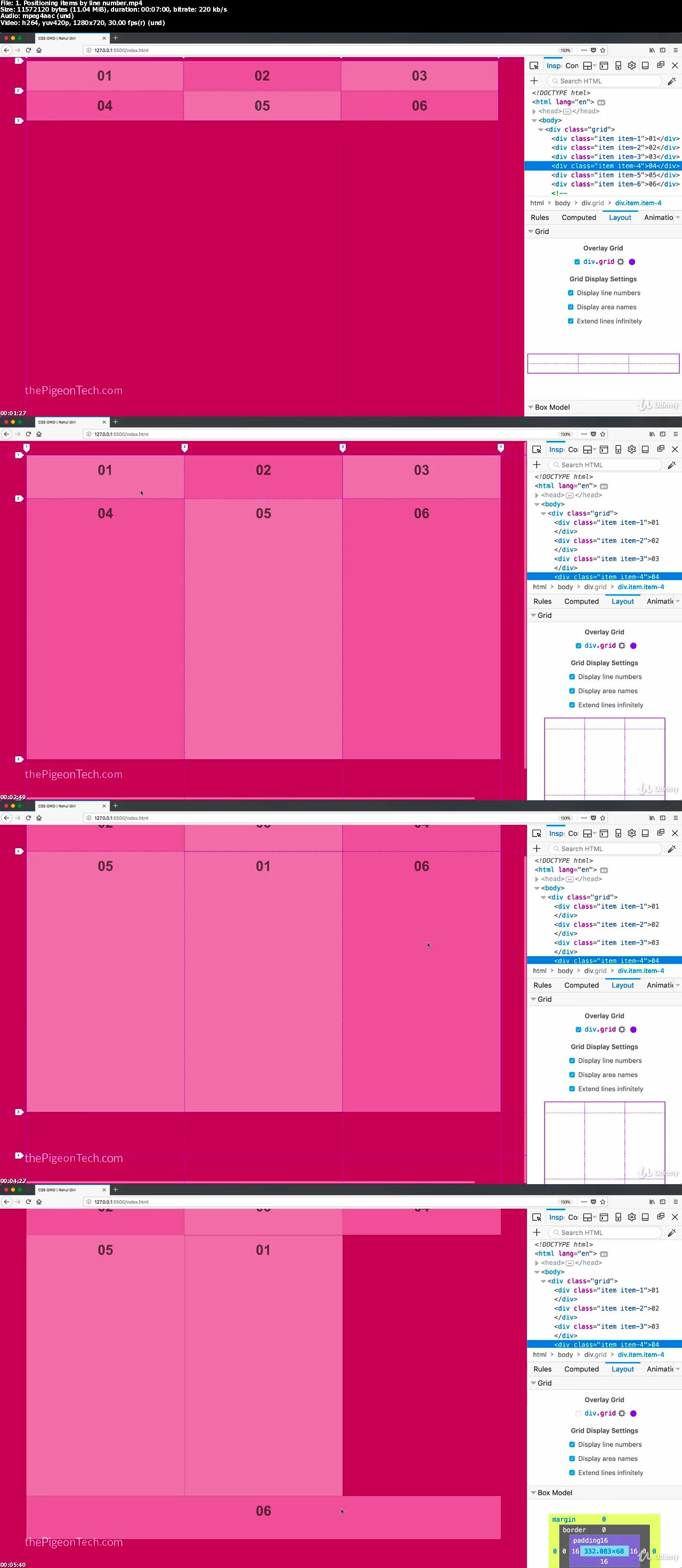 CSS Grid : The Complete Guide ( 4 Projects )