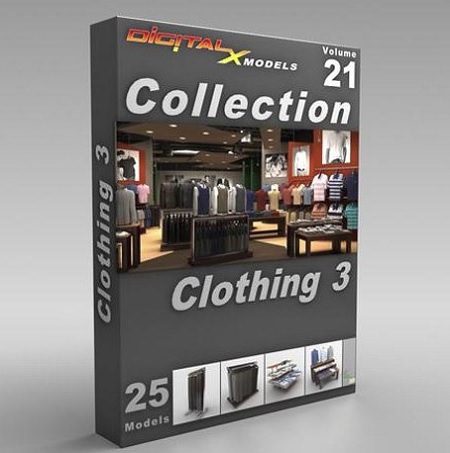 DigitalXModels – 3D Model Collection – Volume 21: CLOTHING 3