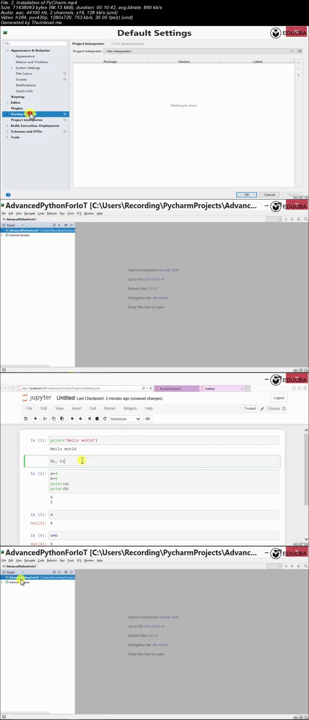 Advanced Python for IoT & IoT Based Data Analysis