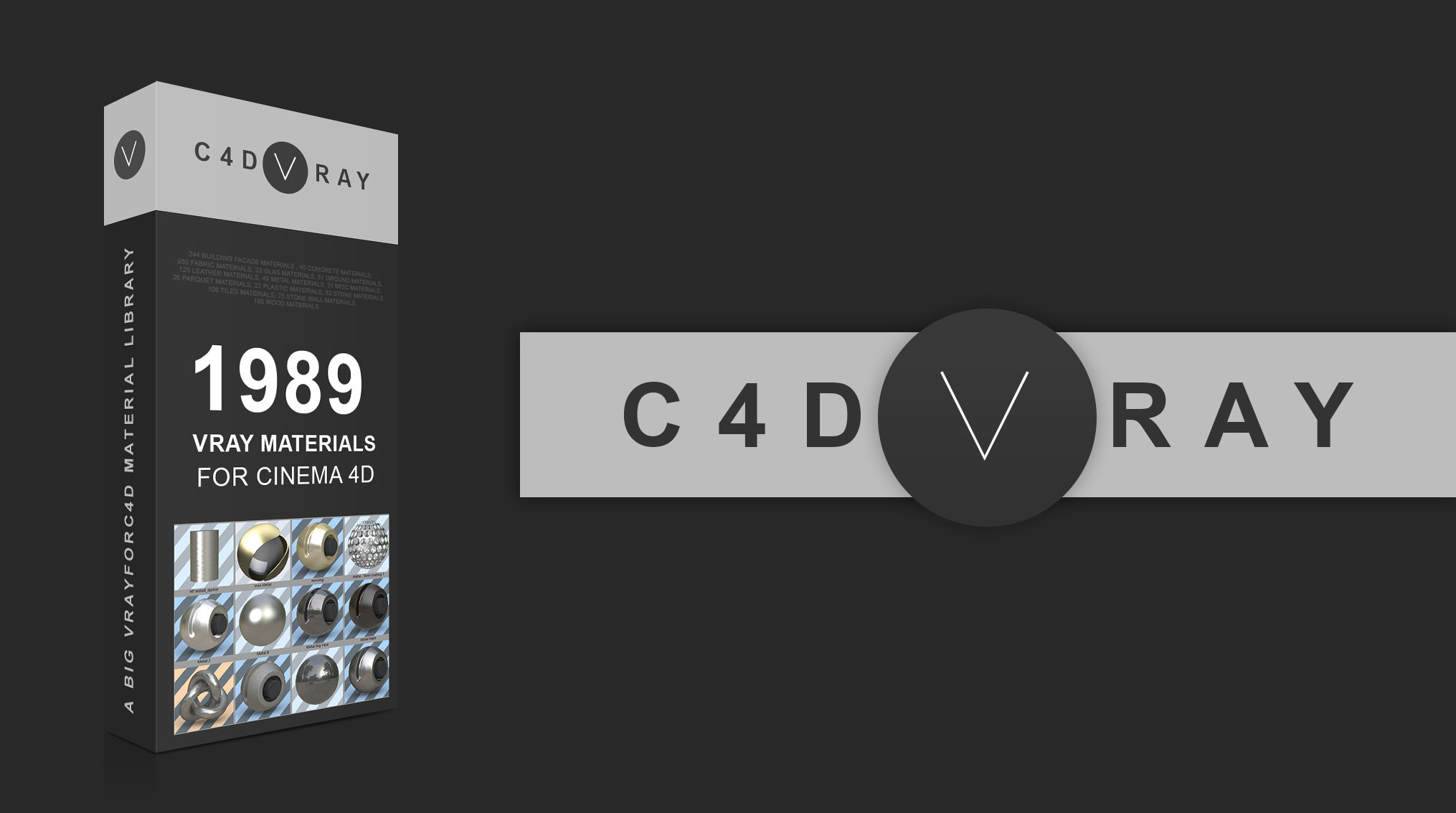 C4DVRAY – All Materials Bundle