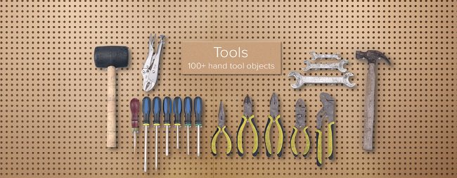 PixelSquid – Hand Tools Collection